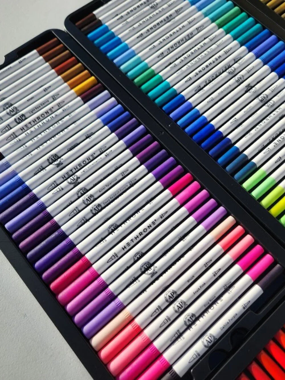 NEW 120 Colors Art Supplies Brush Markers Pens for Adult Coloring Books School D